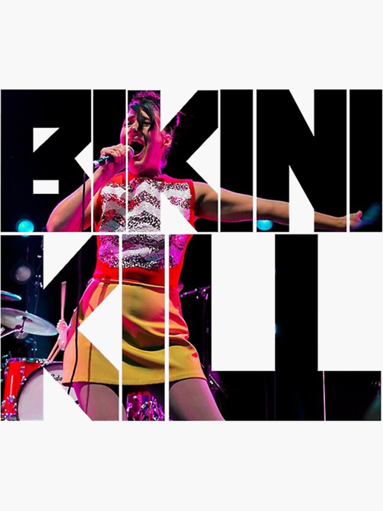 "bikini kill" Sticker for Sale by wb7u5P5hn Redbubble