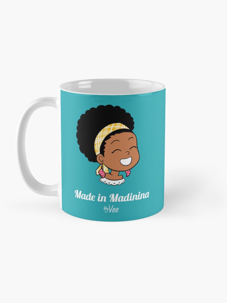 Aperçu 3 sur 6. Mug à café avec l'œuvre Little Girl from Martinique créée et vendue par vee-madinina.