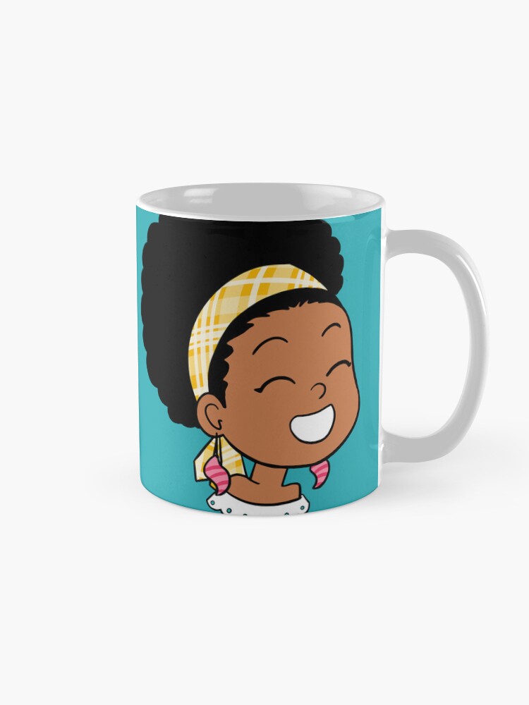 Aperçu 5 sur 6. Mug à café avec l'œuvre Little Girl from Martinique créée et vendue par vee-madinina.
