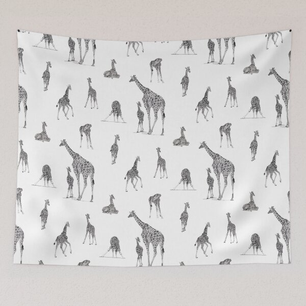 Item preview, Giraffe and giraffes pattern designed and sold by SylvieG18.