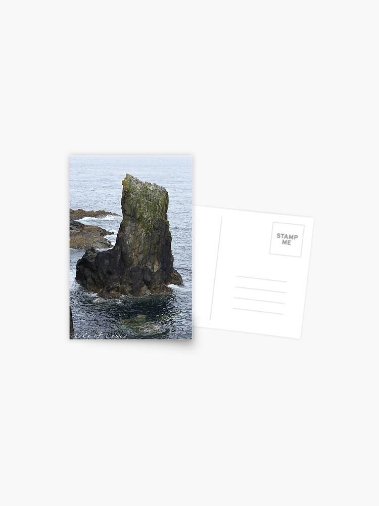 Thumbnail 1 of 2, Postcard, Isle of Lewis Stack designed and sold by hereandback.