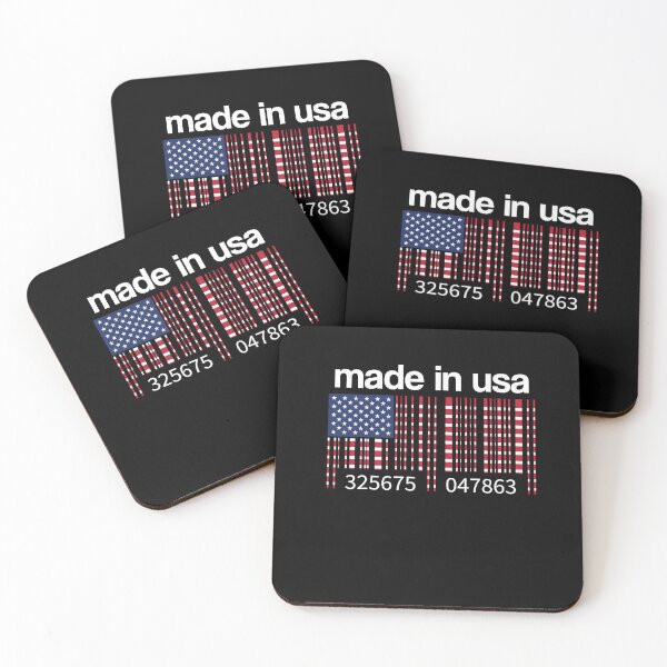 Item preview, USA Flag Barcode Made in USA America US American Gift Idea designed and sold by Lenny Stahl.