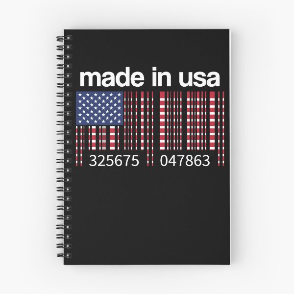Item preview, USA Flag Barcode Made in USA America US American Gift Idea designed and sold by Lenny Stahl.