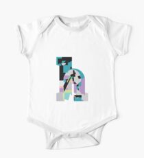 Lowercase pastel abstract check-h One Piece - Short Sleeve