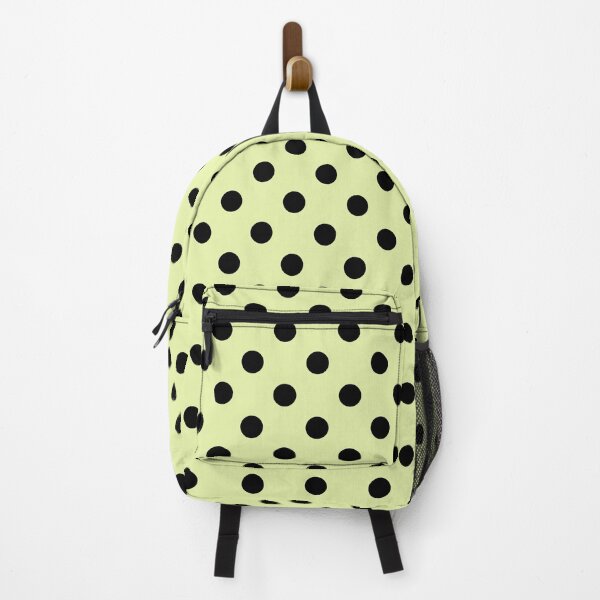 Item preview, Black polka dots on a lime green background designed and sold by Elżbieta Kaps.