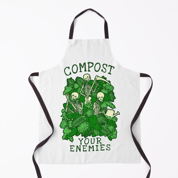 Item preview, Compost Your Enemies Funny Gardening Goth Skeleton Gardener designed and sold by GrandeDuc.