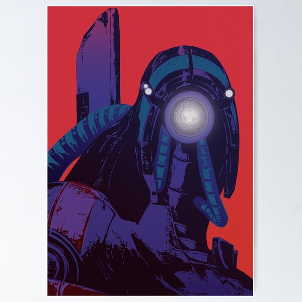 Artikel-Vorschau von Legion von Mass Effect Pop Art inspiriertes Porträt, designt und verkauft von picapicaDesign.