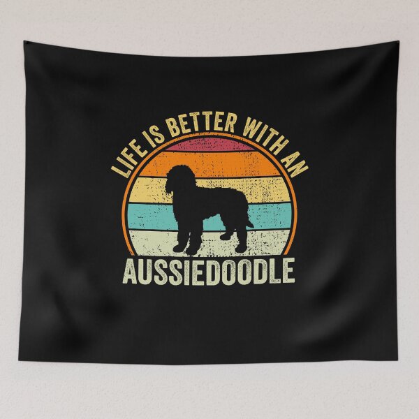 Item preview, Life is better with an Aussiedoodle Shirt, for Aussiedoodle lovers, Best Aussiedoodle Dog Lovers, Aussiedoodle Dad Mom Dad Owner Christmas Birthday Gift designed and sold by xlnv.