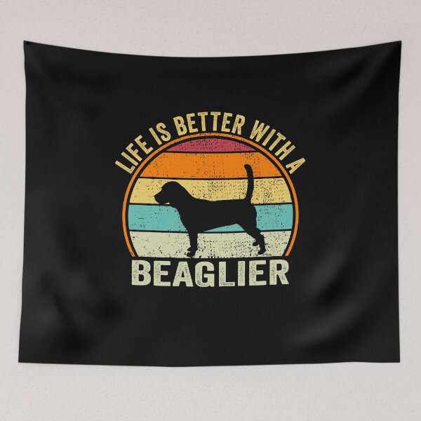 Item preview, Life is better with a Beaglier Shirt, for Beaglier lovers, Best Beaglier Dog Lovers, Beaglier Dad Mom Dad Owner Christmas Birthday Gift designed and sold by xlnv.