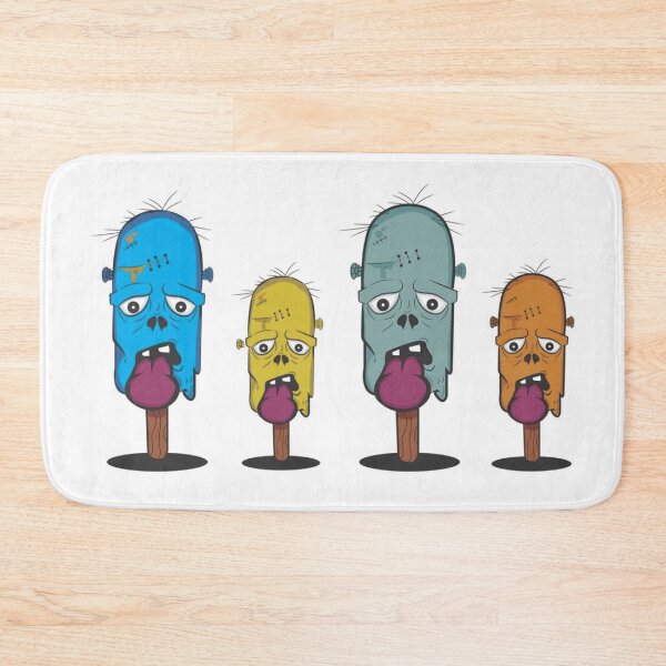 Item preview, Colorful Zombie Ice Cream Popsicles With Zombie Tongue Hanging Out designed and sold by CreativeCranium.