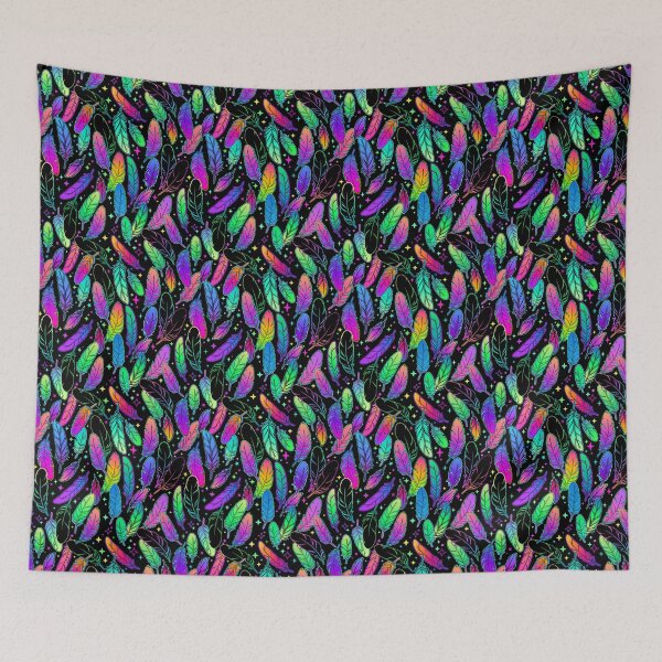Item preview, Rainbow Feathers designed and sold by ArtByPokey.