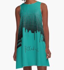 Pittsburgh raster silhouette A-Line Dress