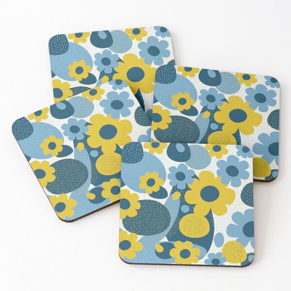 Item preview, Retro Abstract Flowers designed and sold by Sonia Pascual Izquierdo.