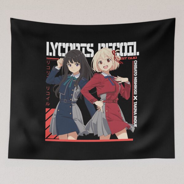 Item preview, Lycoris Recoil  designed and sold by UndergrndThrea.