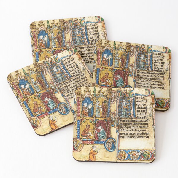 Item preview, Medieval Embellished tome featuring hell and monks designed and sold by Vintage Designs +.