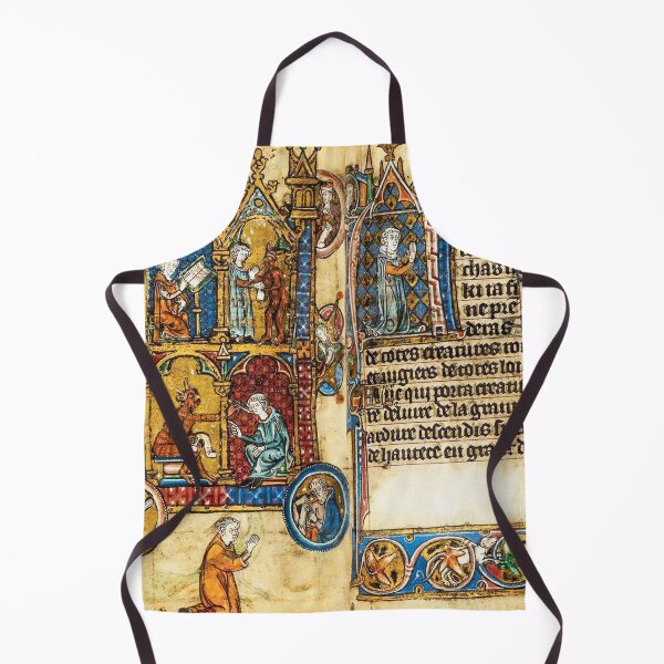 Item preview, Medieval Embellished tome featuring hell and monks designed and sold by Vintage Designs +.