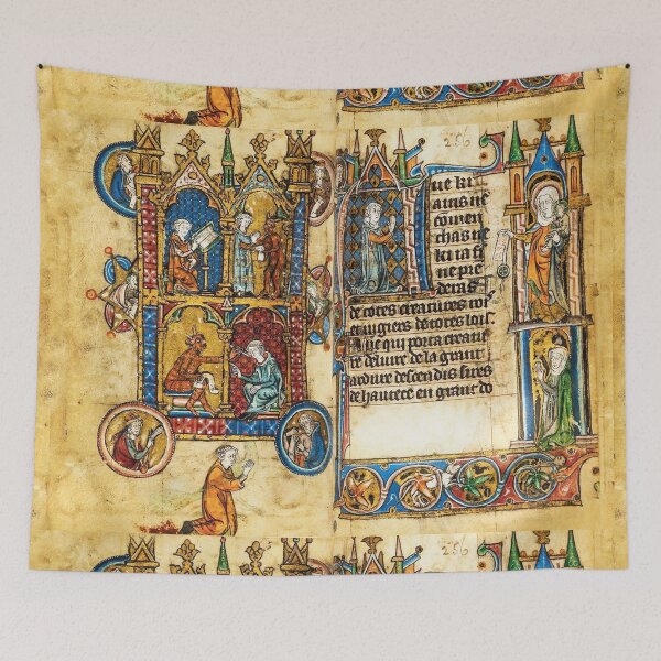 Item preview, Medieval Embellished tome featuring hell and monks designed and sold by Vintage Designs +.