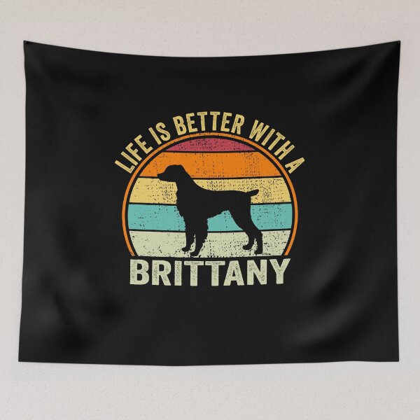 Item preview, Life is better with a Brittany Shirt, for Brittany lovers, Best Brittany Dog Lovers, Brittany Dad Mom Dad Owner Christmas Birthday Gift designed and sold by xlnv.