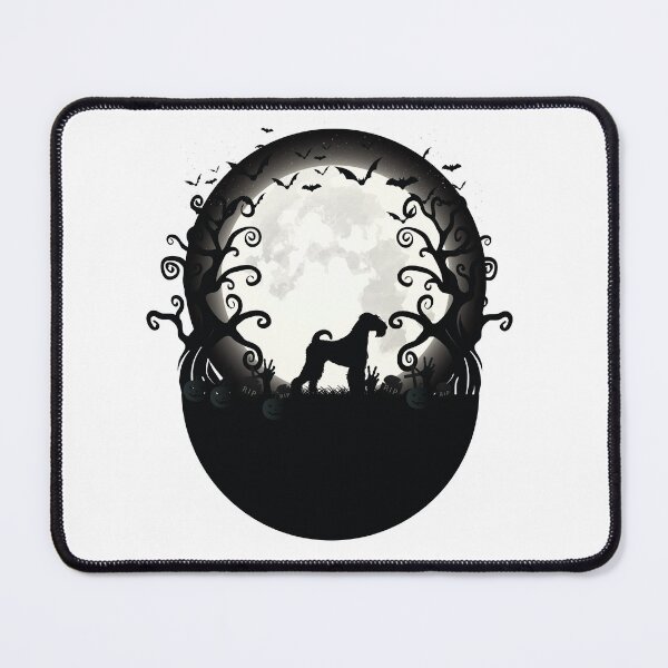 Item preview, Airedale Terrier Lovers Halloween Moon designed and sold by Med ing.
