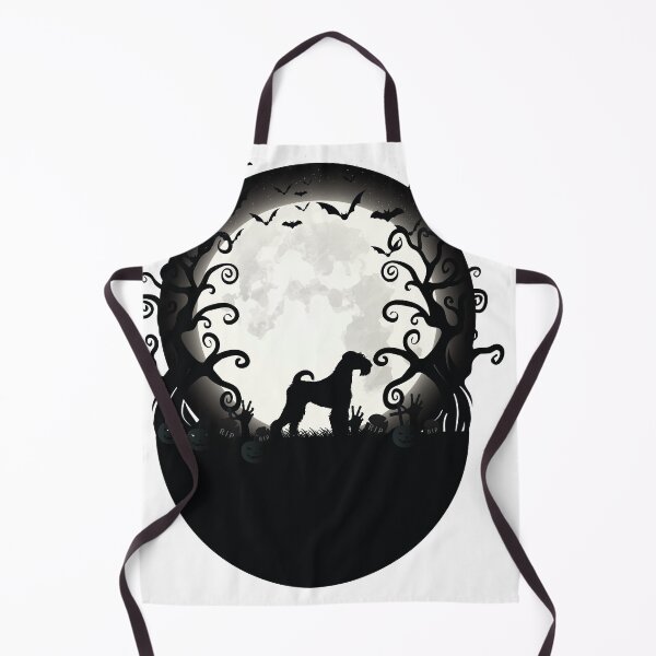 Item preview, Airedale Terrier Lovers Halloween Moon designed and sold by Med ing.
