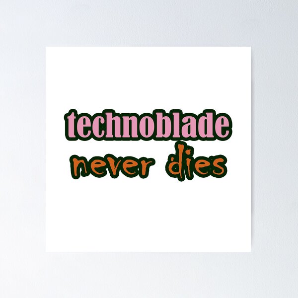 Item preview, technoblade never dies designed and sold by muta1993.
