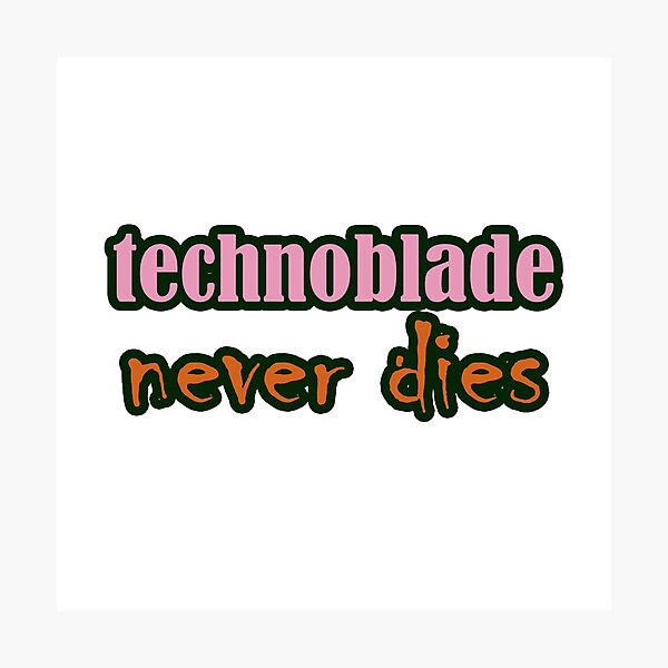 Item preview, technoblade never dies designed and sold by muta1993.