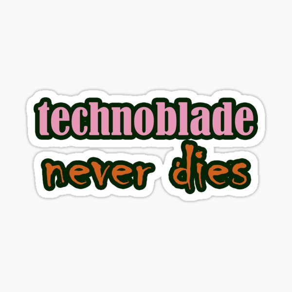 technoblade never dies Sticker for Sale by khunthull