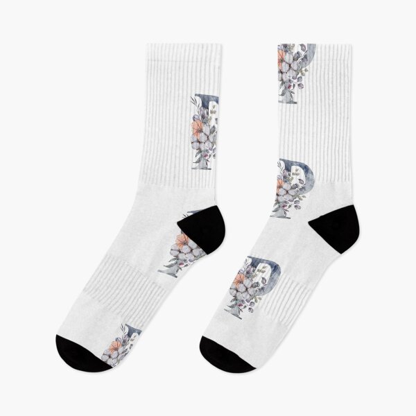 Artikelvorschau, Aquarell Blumen tropischen P Brief Hochzeit Monogramm Druck entworfen und verkauft von tiana-geo.