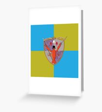 Lobster Coat of Arms Greeting Card