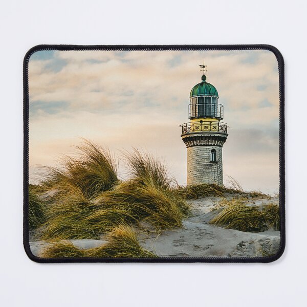 Item preview, Warnemünde lighthouse at sunrise designed and sold by Bild-Konserve.
