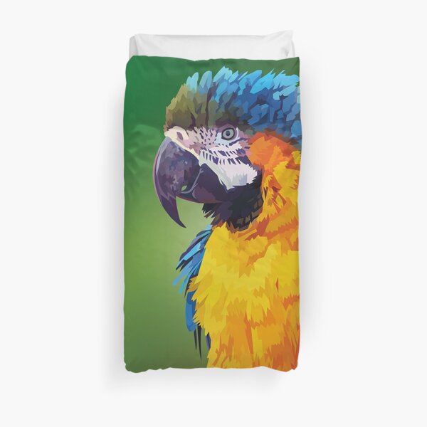 Parry the parrot Duvet Cover