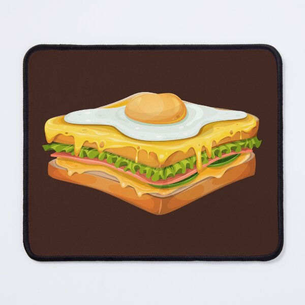 Item preview, Croque Madame Sandwich with Ham, Gruyere Cheese, and Fried Egg designed and sold by Alicia Chee.