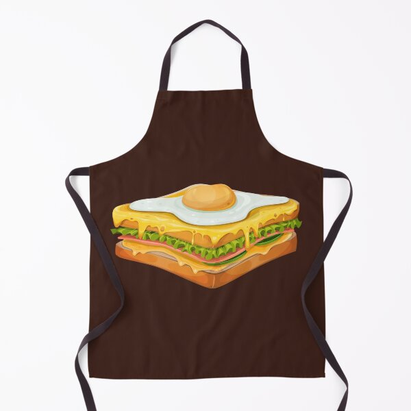 Item preview, Croque Madame Sandwich with Ham, Gruyere Cheese, and Fried Egg designed and sold by Alicia Chee.