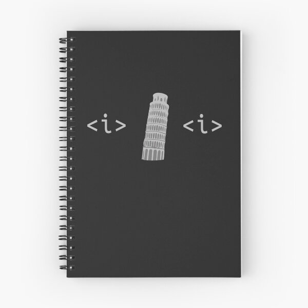 Artikelvorschau, Humor für Webentwickler - Kursiver (schiefer) Turm von Pisa entworfen und verkauft von ManoliMerch.