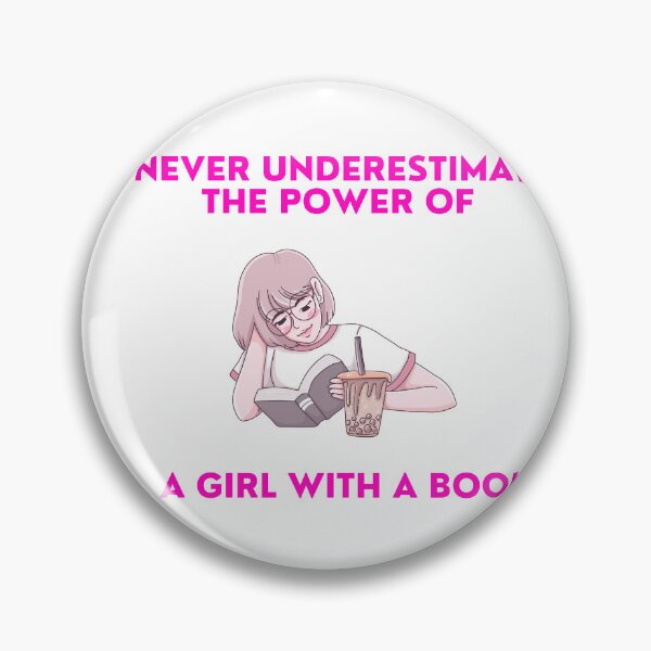 Item preview, never underestimate the power of a girl with a book designed and sold by Zakaria-4.