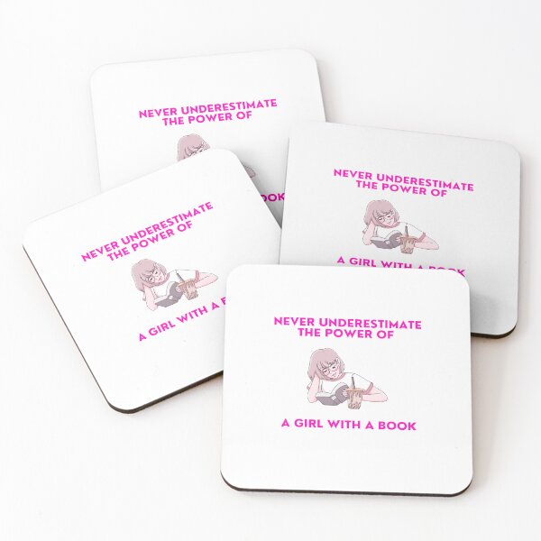 Item preview, never underestimate the power of a girl with a book designed and sold by Zakaria-4.