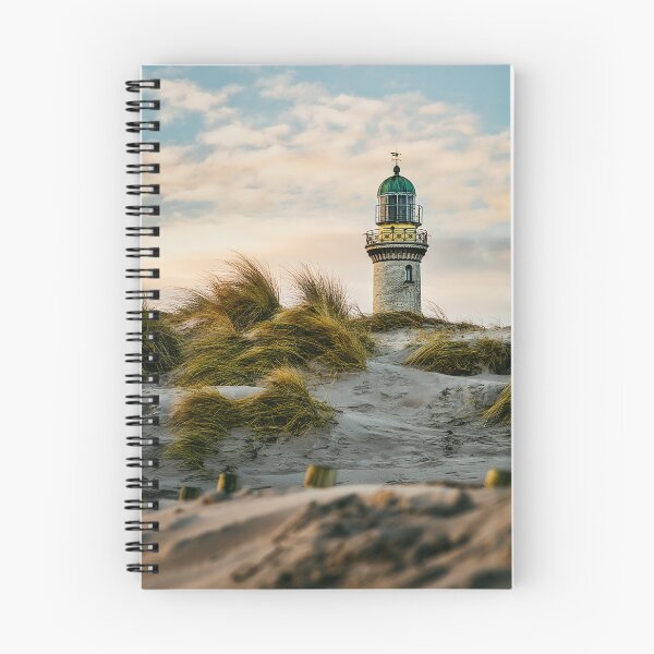 Item preview, Warnemünde lighthouse at sunrise designed and sold by Bild-Konserve.