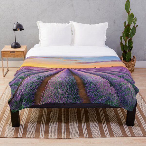 Item preview, Lavender field painting  designed and sold by SyncopeMars.