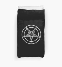 Inverted Pentagram mit Siegel von Baphomet Goat Head Bettbezug
