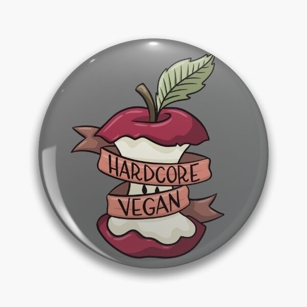 Item preview, Hardcore Vegan Apple Core designed and sold by WORMWOODstudio.