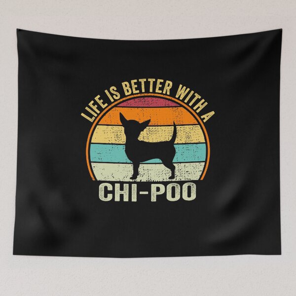 Item preview, Life is better with a Chi-Poo Shirt, for Chi-Poo lovers, Best Chi-Poo Dog Lovers, Chi-Poo Dad Mom Dad Owner Christmas Birthday Gift designed and sold by xlnv.