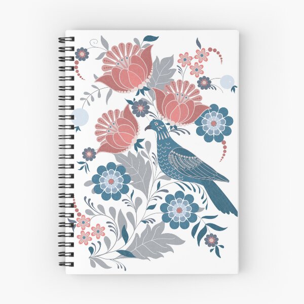 Item preview, Wood Pigeon folk art on white designed and sold by LinsayBlondeau.