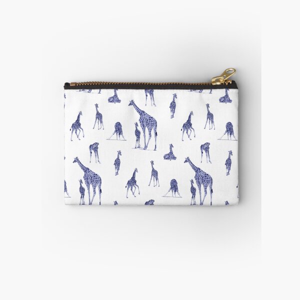Item preview, Giraffe and giraffes pattern - blue colorized version designed and sold by SylvieG18.
