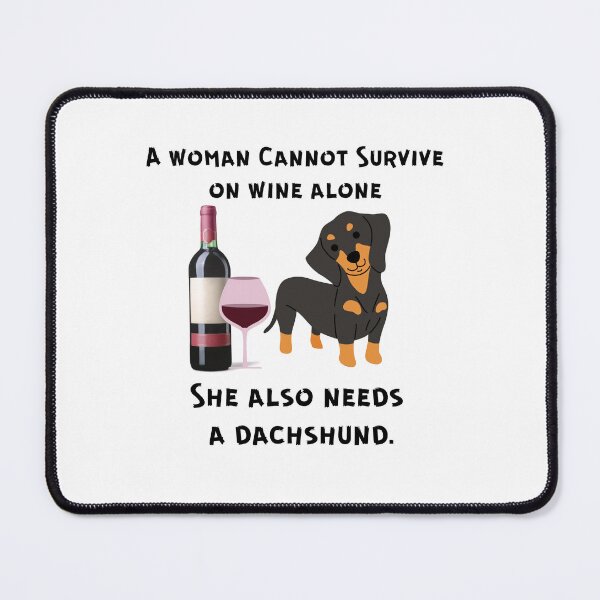 Item preview, Dacshund and Wine designed and sold by speakupandshine.