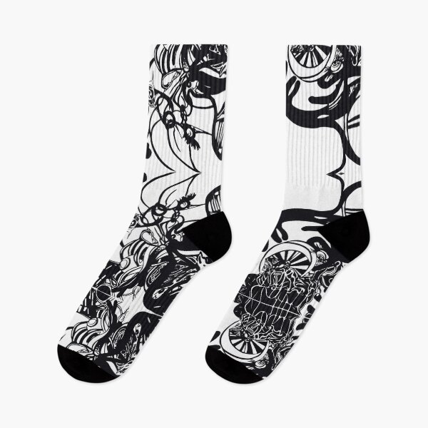 Item preview, LINE pattern theme "Dark Art Motorcycle Psychedelic" designed and sold by pompelmouss.