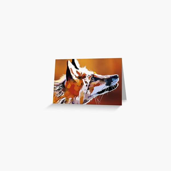 Staring Fox Greeting Card