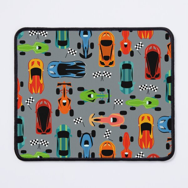 Item preview, Ready Set Race On Gray designed and sold by SamAnnDesigns.