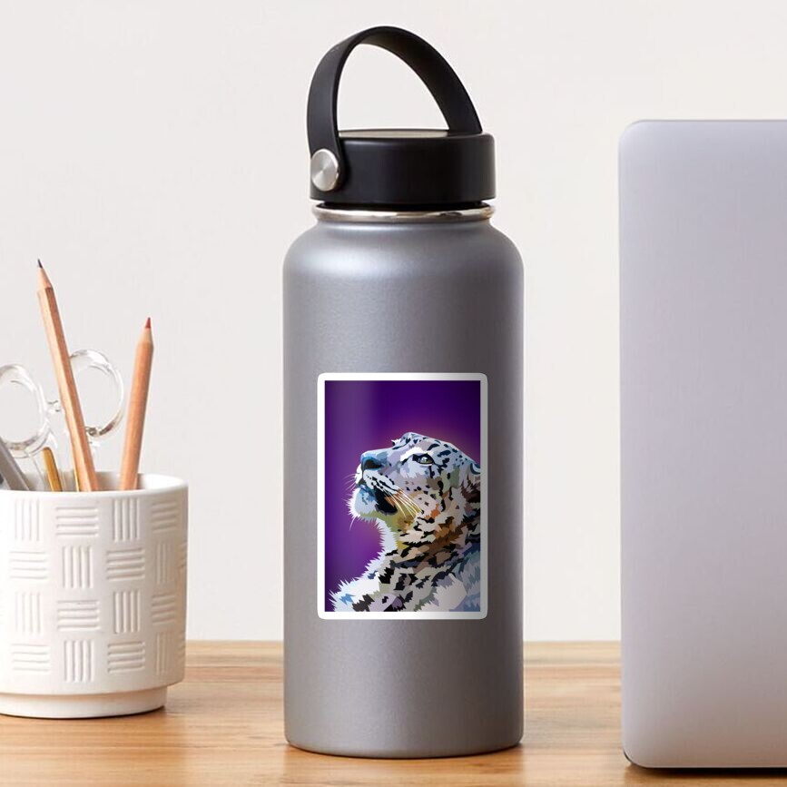 Snow Leopard Sticker