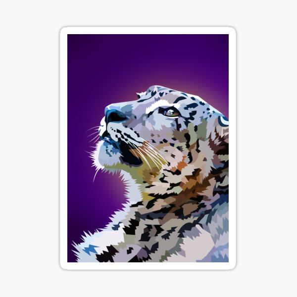 Snow Leopard Sticker