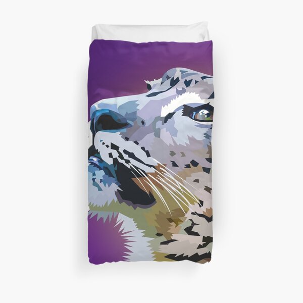 Snow Leopard Duvet Cover